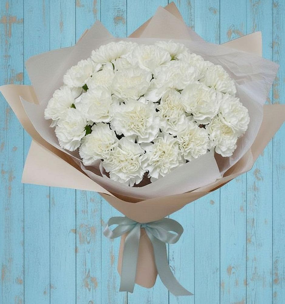 Букет цветов из: Гвоздики в Самусе