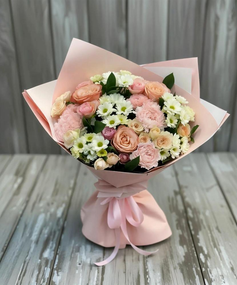 Букет цветов из: Гвоздики, Розы и Хризантемы в Самусе