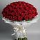 Букет 101 Красная роза Блэк Мэджик в Самусе