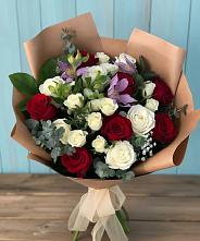 Букет цветов из:  Розы и Альстромерии в Самусе