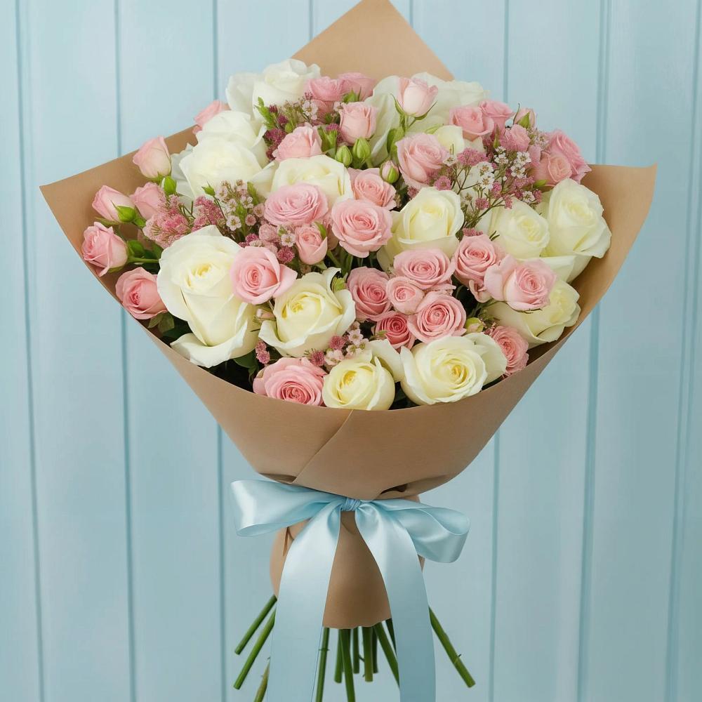 Букет цветов из: Розы в Самусе