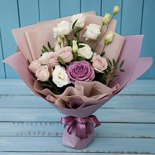 Букет цветов из:  Розы и Лизиантусы в Самусе