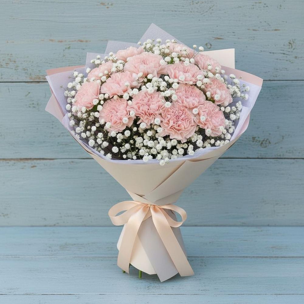 Букет цветов из: Гвоздики в Самусе