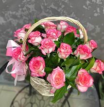 Цветочная композиция из Розы в корзине #REPLACE_PRED# Самусе