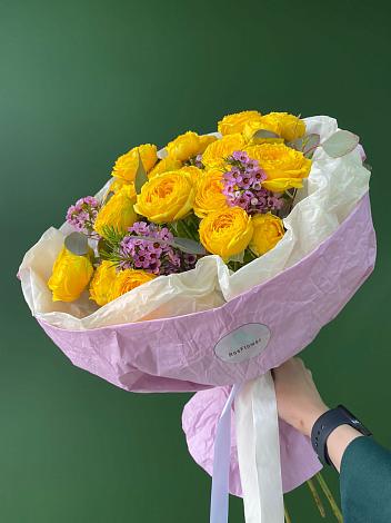 Букет Кустовые желтые розы в Самусе