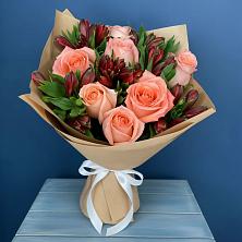Букет цветов из:  Розы и Альстромерии в Самусе
