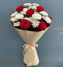 Букет цветов из:  Розы и Хризантемы в Самусе