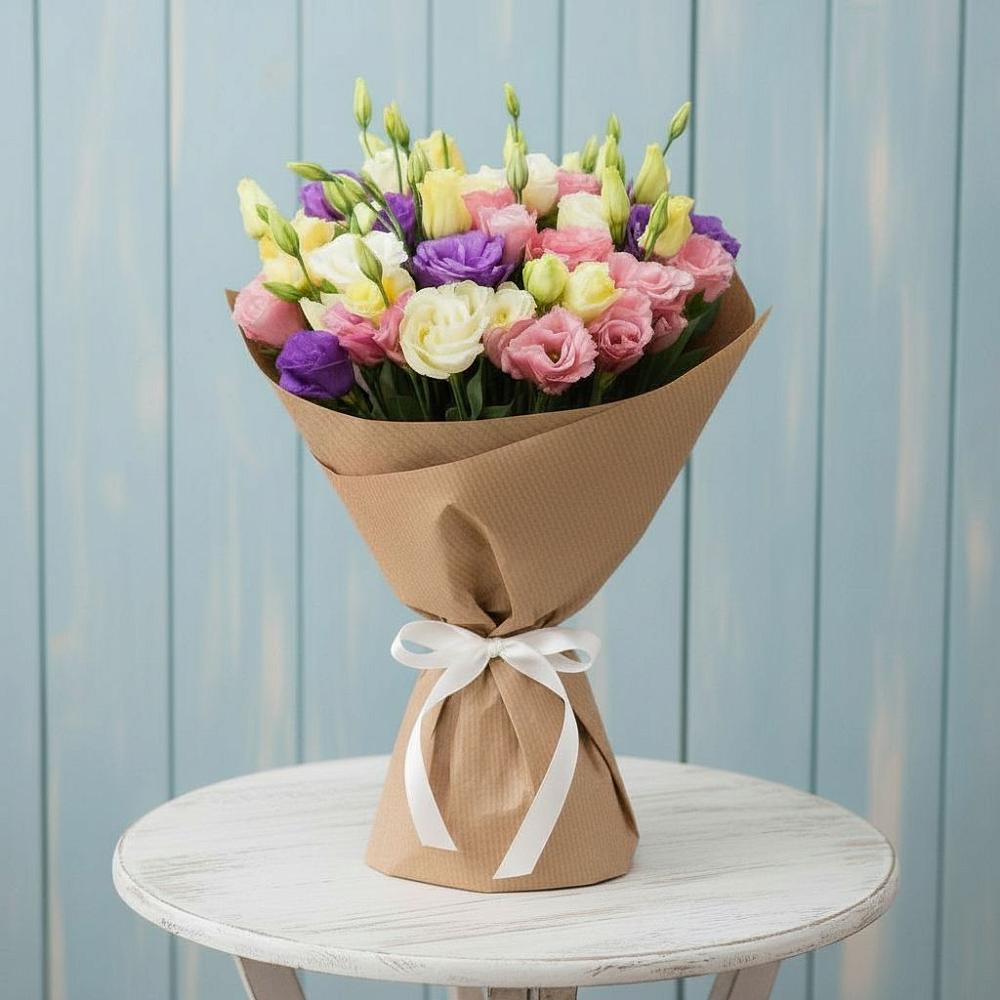 Букет цветов из: Лизиантусы в Самусе