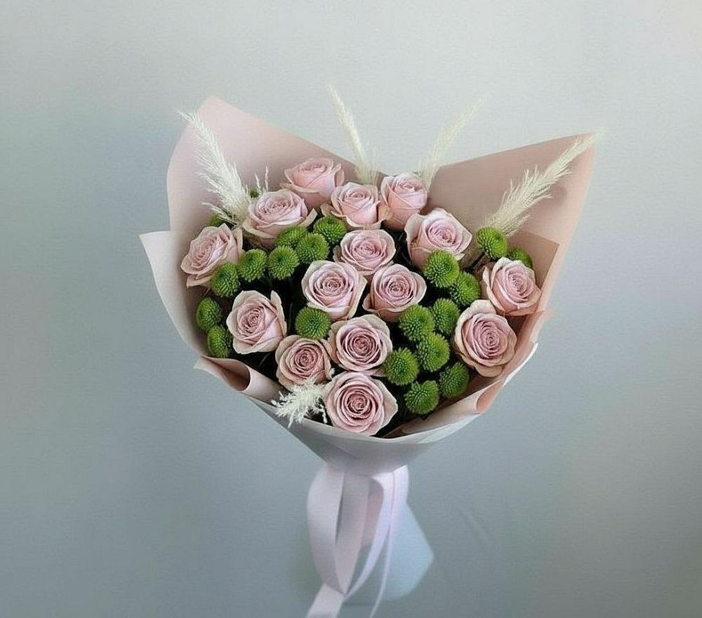 Букет цветов из: Розы и Хризантемы в Самусе