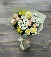 Букет цветов из:  Альстромерии, Розы и Хризантемы в Самусе