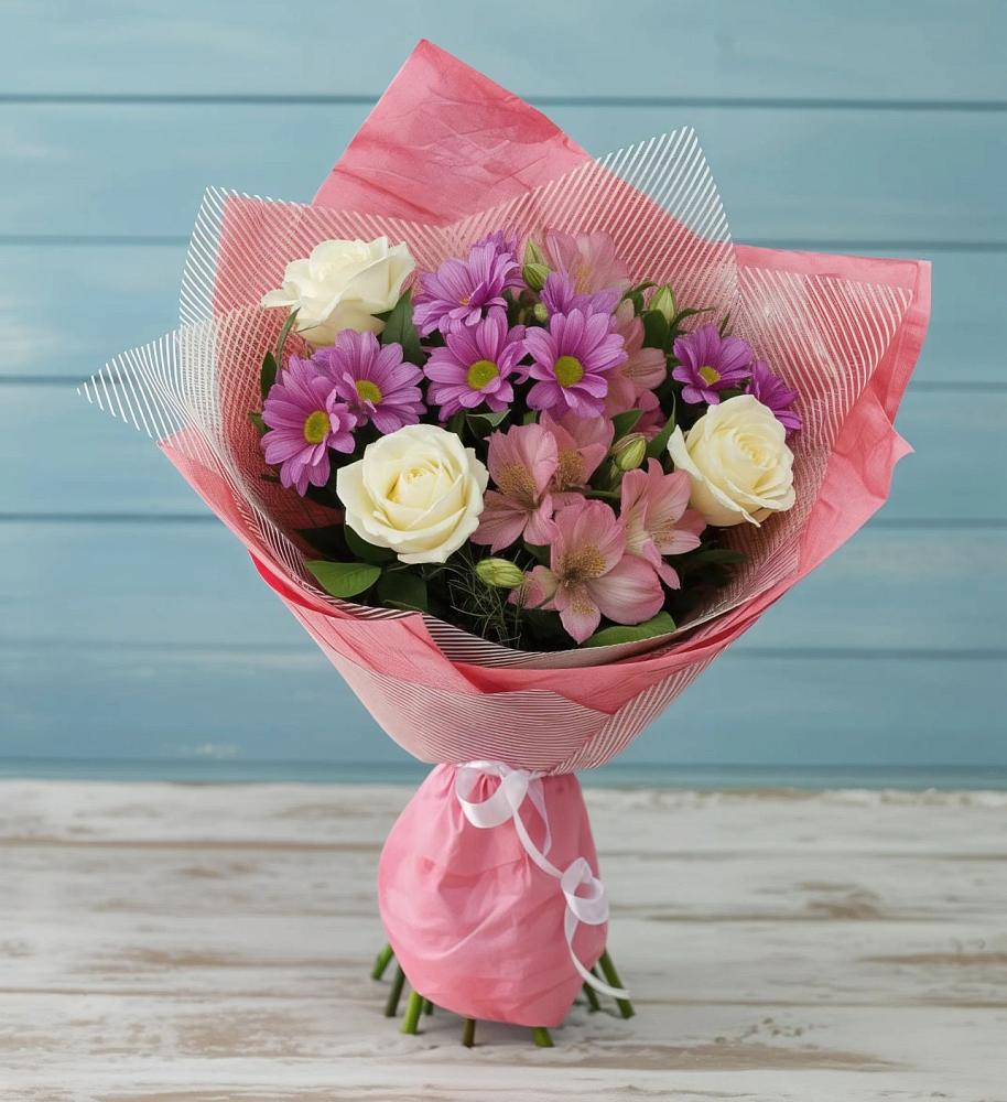 Букет цветов из: Герберы в Самусе