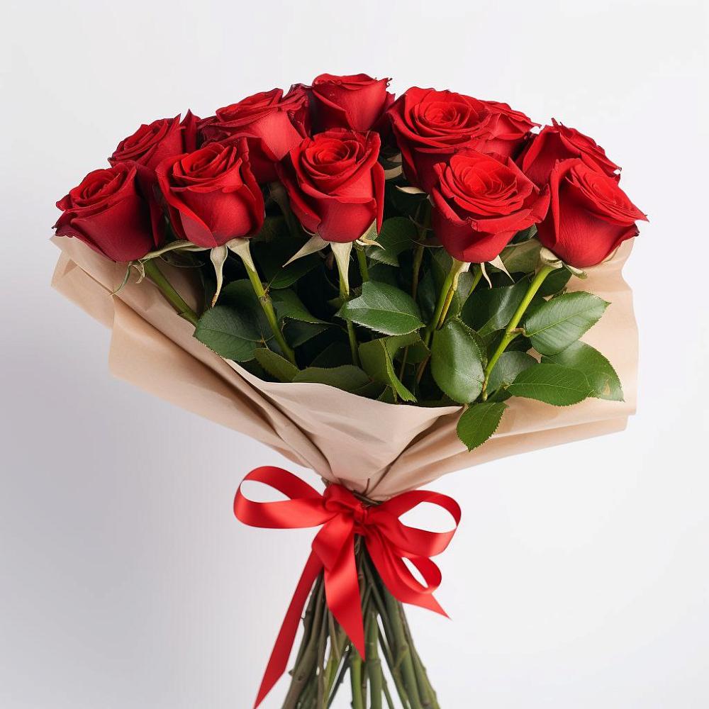 Букет 11 Красных роз Эдлесс Лав в Самусе